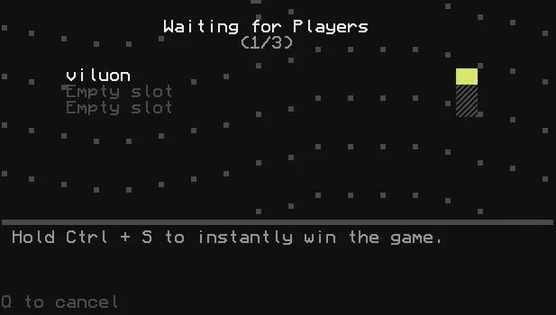 player wait screen